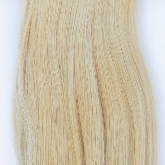 Machine-Tied Weft 28" 180g Pro Blend Hair Extensions - #22 Southern Belle Blonde (aka Light Ash Blonde)