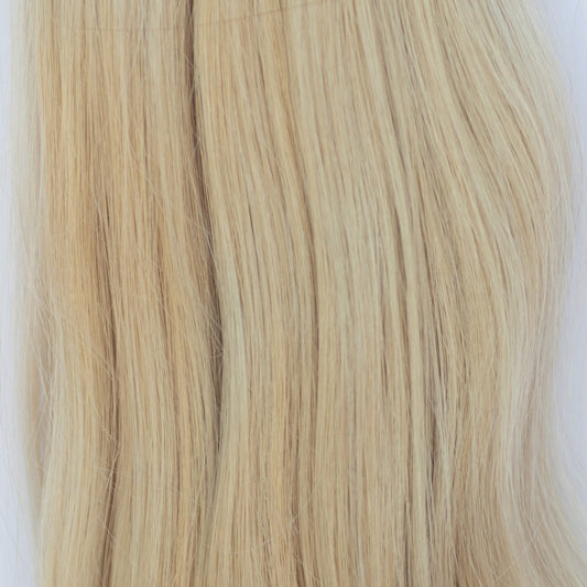 Machine-Tied Weft 16" 120g Pro Blend Hair Extensions - #16 Paris Blonde (aka Vanilla Blonde)