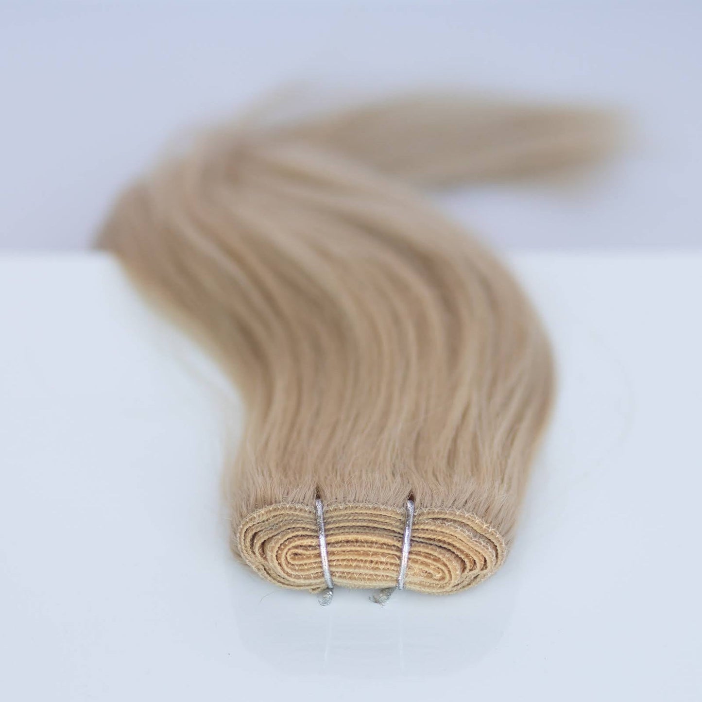 Machine-Tied Weft 16" 120g Pro Blend Hair Extensions - #16 Paris Blonde (aka Vanilla Blonde)