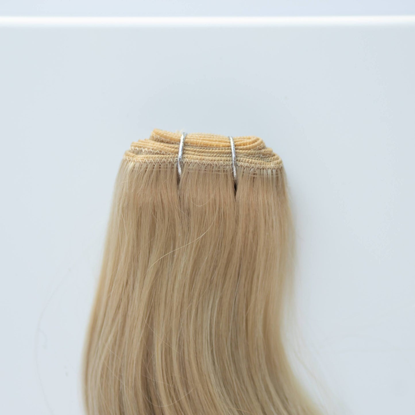 Machine-Tied Weft 16" 120g Pro Blend Hair Extensions - #16 Paris Blonde (aka Vanilla Blonde)