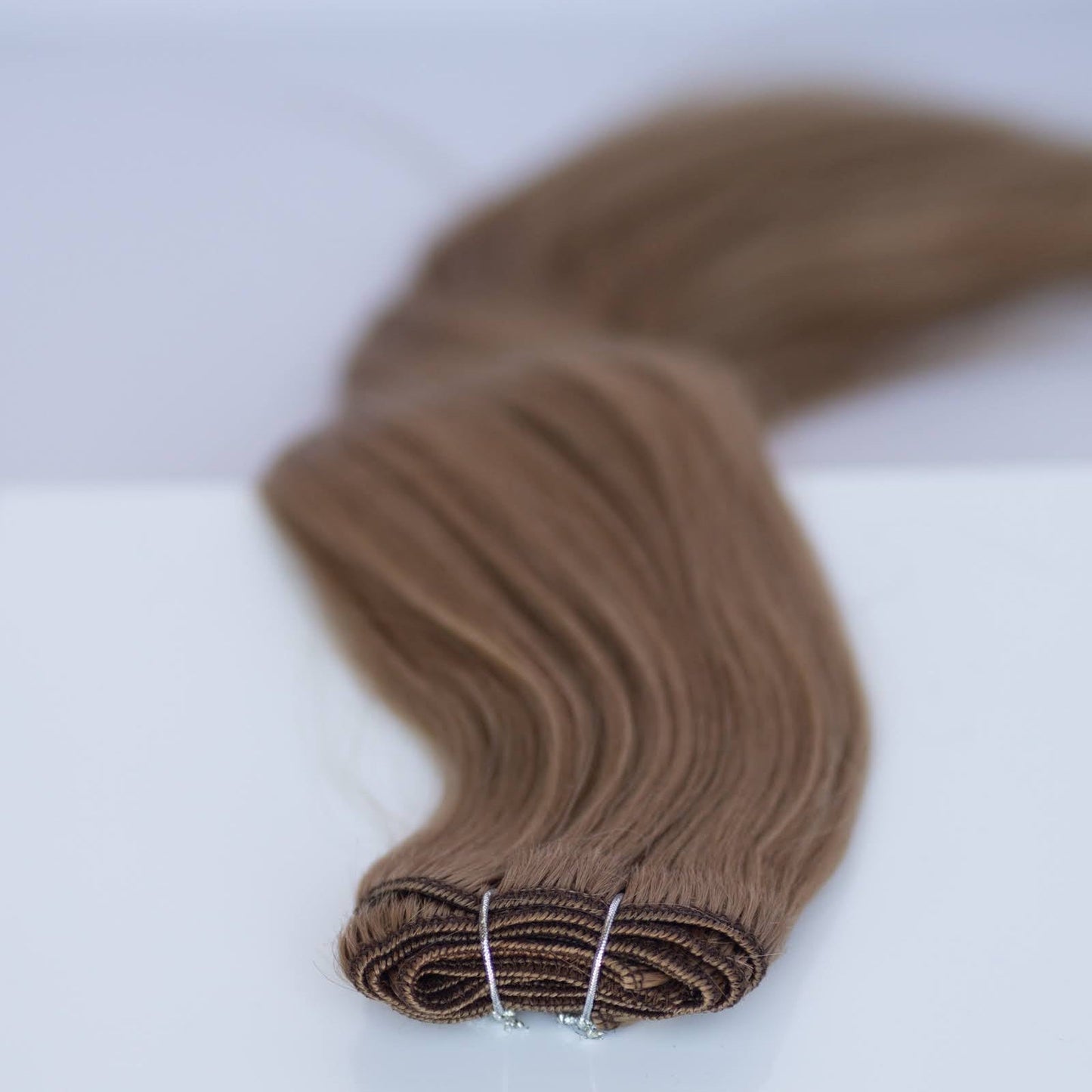 Machine-Tied Weft 22" 160g Pro Blend Hair Extensions - #6 Cinnamon Brown (aka Chestnut Brown)