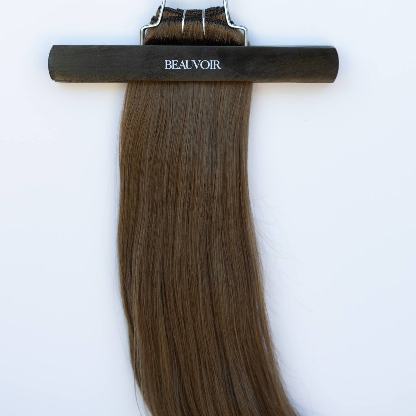 Machine-Tied Weft 28" 180g Pro Blend Hair Extensions - #4 Roasted Walnut (aka Chocolate Brown)