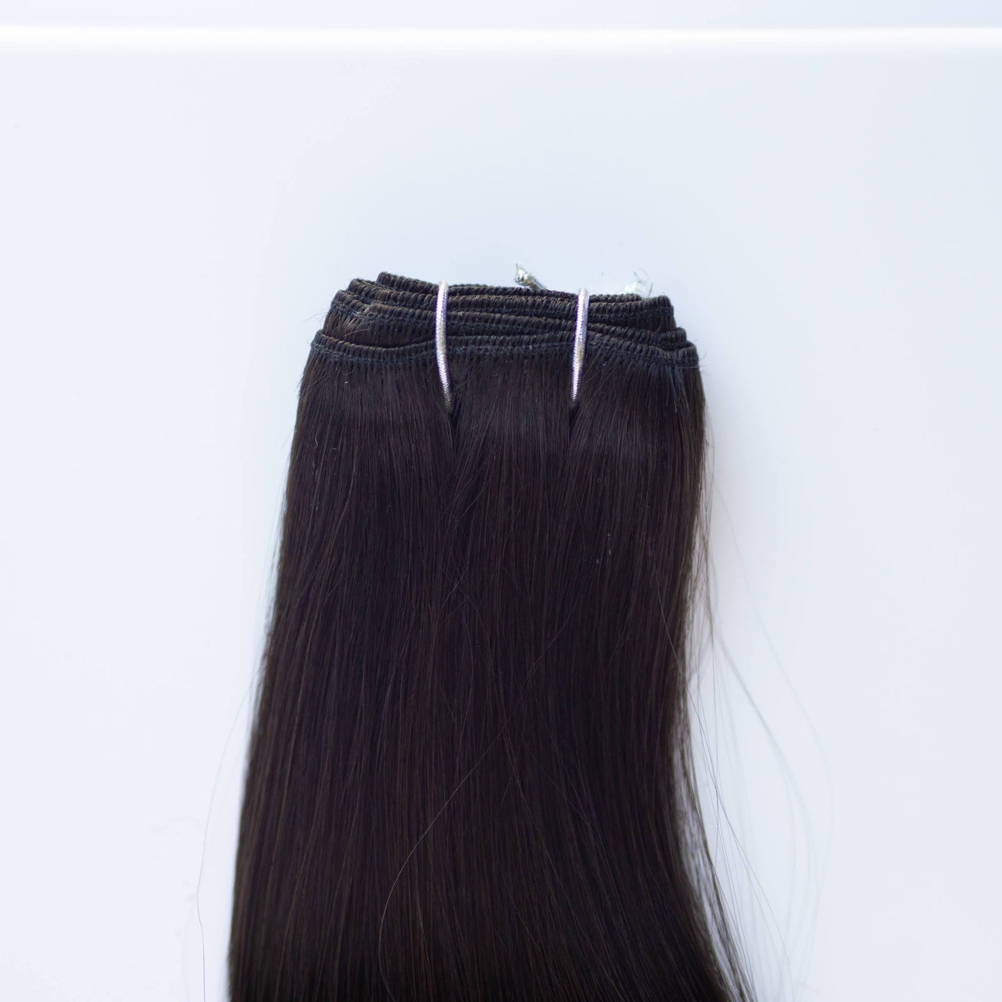 Machine-Tied Weft 16" 120g Pro Blend Hair Extensions - #1C Espresso Brown (aka Mocha Brown)