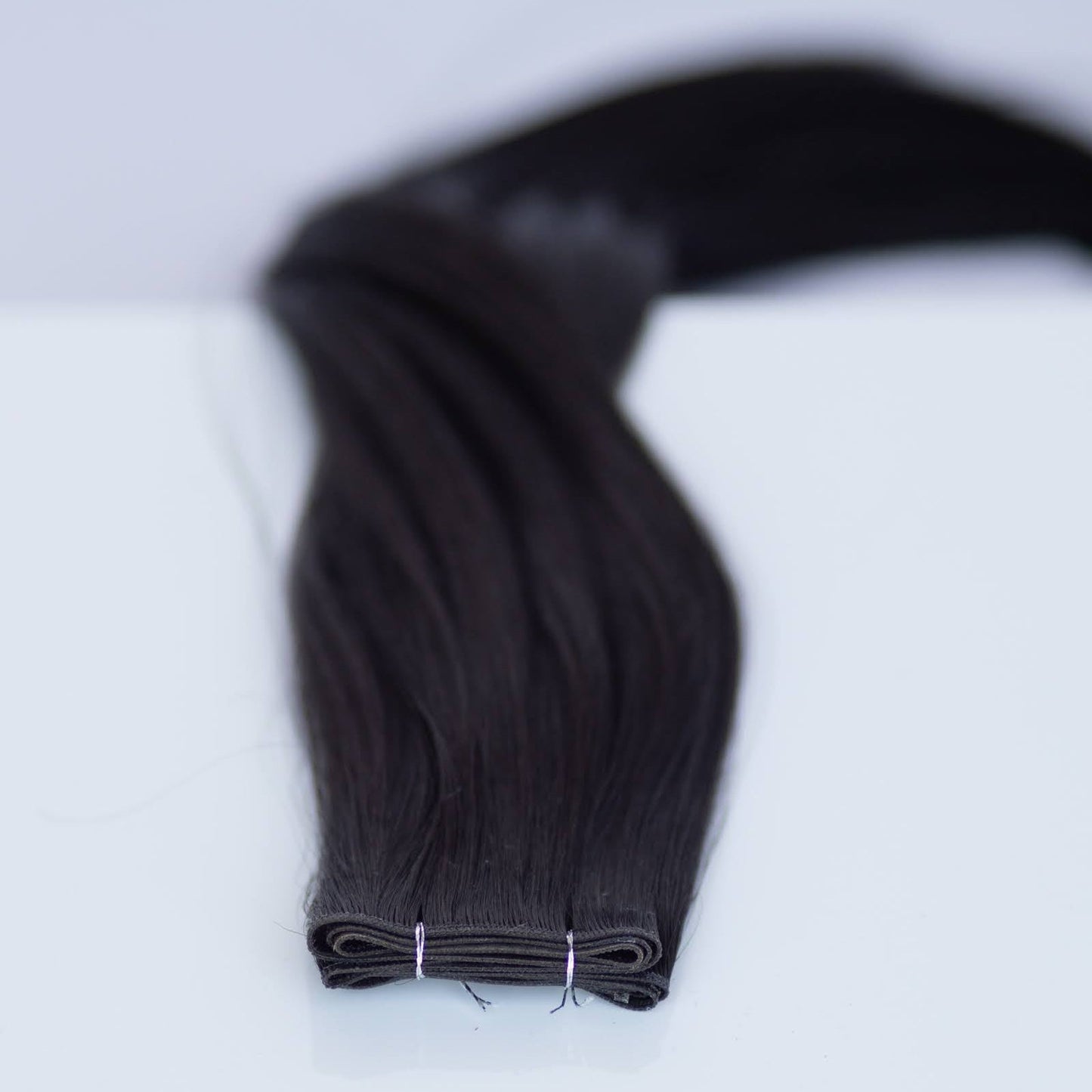 Genius (Micro) Weft 24" 94g Single Donor Virgin - #1B Midnight (aka Off Black)