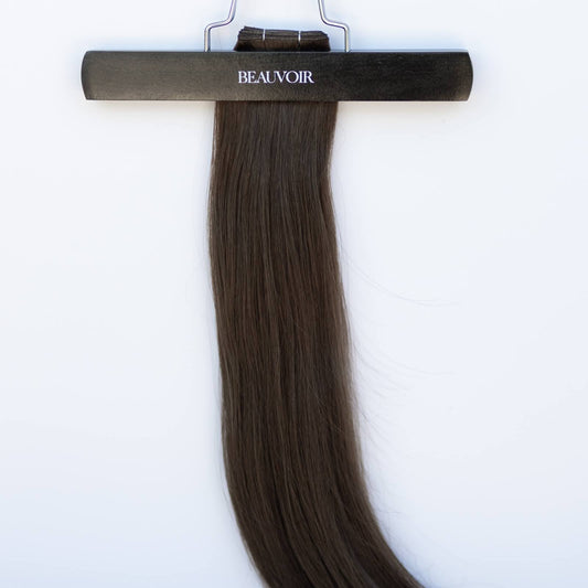 Genius (Micro) Weft 16" 60g Pro Blend Hair Extensions - #2 Dark Chocolate (aka Dark Brown)