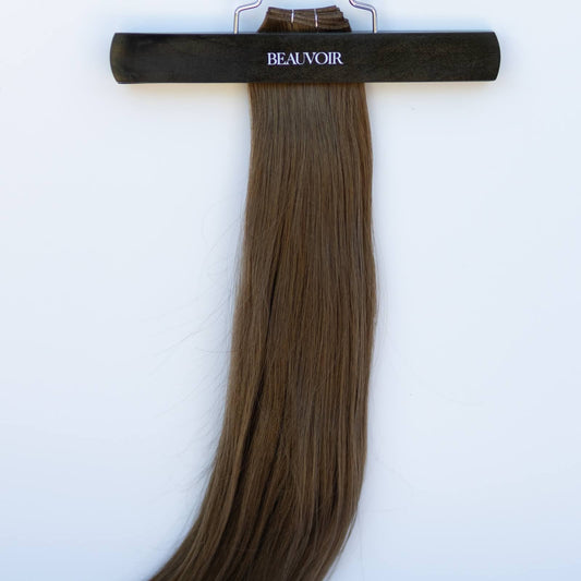 Genius (Micro) Weft 24" 94g Pro Blend Hair Extensions - #4 Roasted Walnut (aka Chocolate Brown)