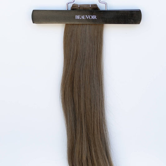 Genius (Micro) Weft 18" 68g Pro Blend Hair Extensions - #8 Whiskey Brown (aka Ash Brown)
