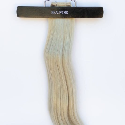 Genius (Micro) Weft 24" 94g Pro Blend Hair Extensions - #66 Pinot Grigio (aka Icy Silver)