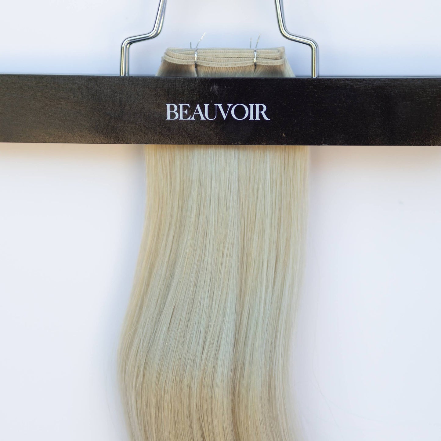 Genius (Micro) Weft 16" 60g Pro Blend Hair Extensions - #66 Pinot Grigio (aka Icy Silver)