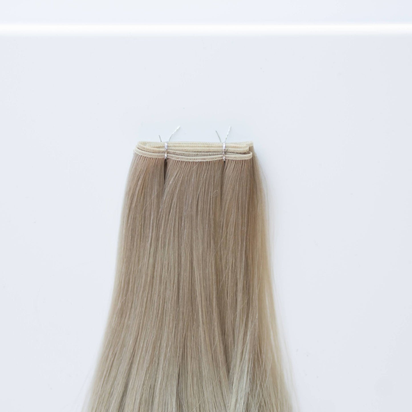 Genius (Micro) Weft 16" 60g Pro Blend Hair Extensions - #66 Pinot Grigio (aka Icy Silver)
