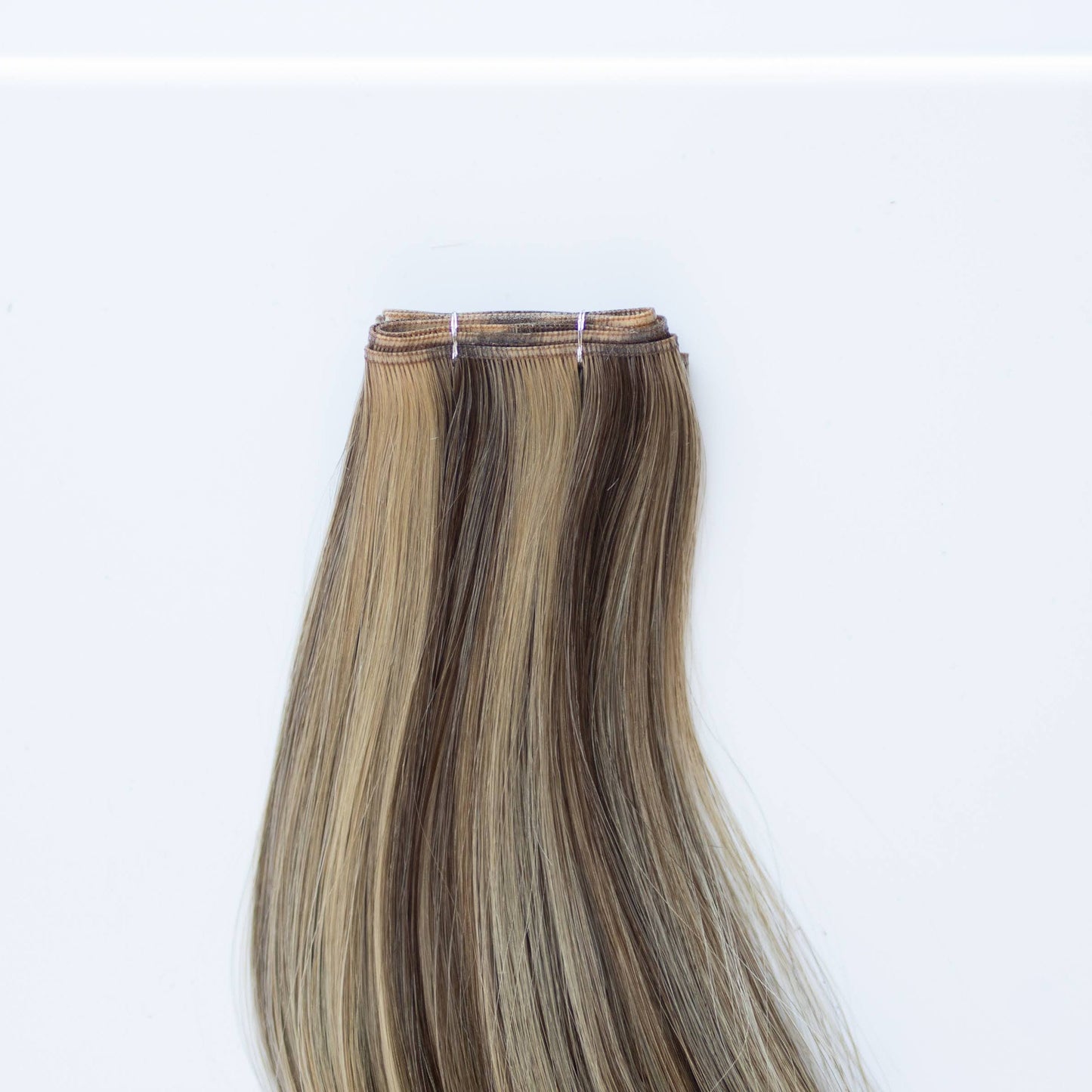 Genius (Micro) Weft 20" 80g Pro Blend Hair Extensions - #4/27 Chocolate Brulé (aka Highlight Chocolate Brown)