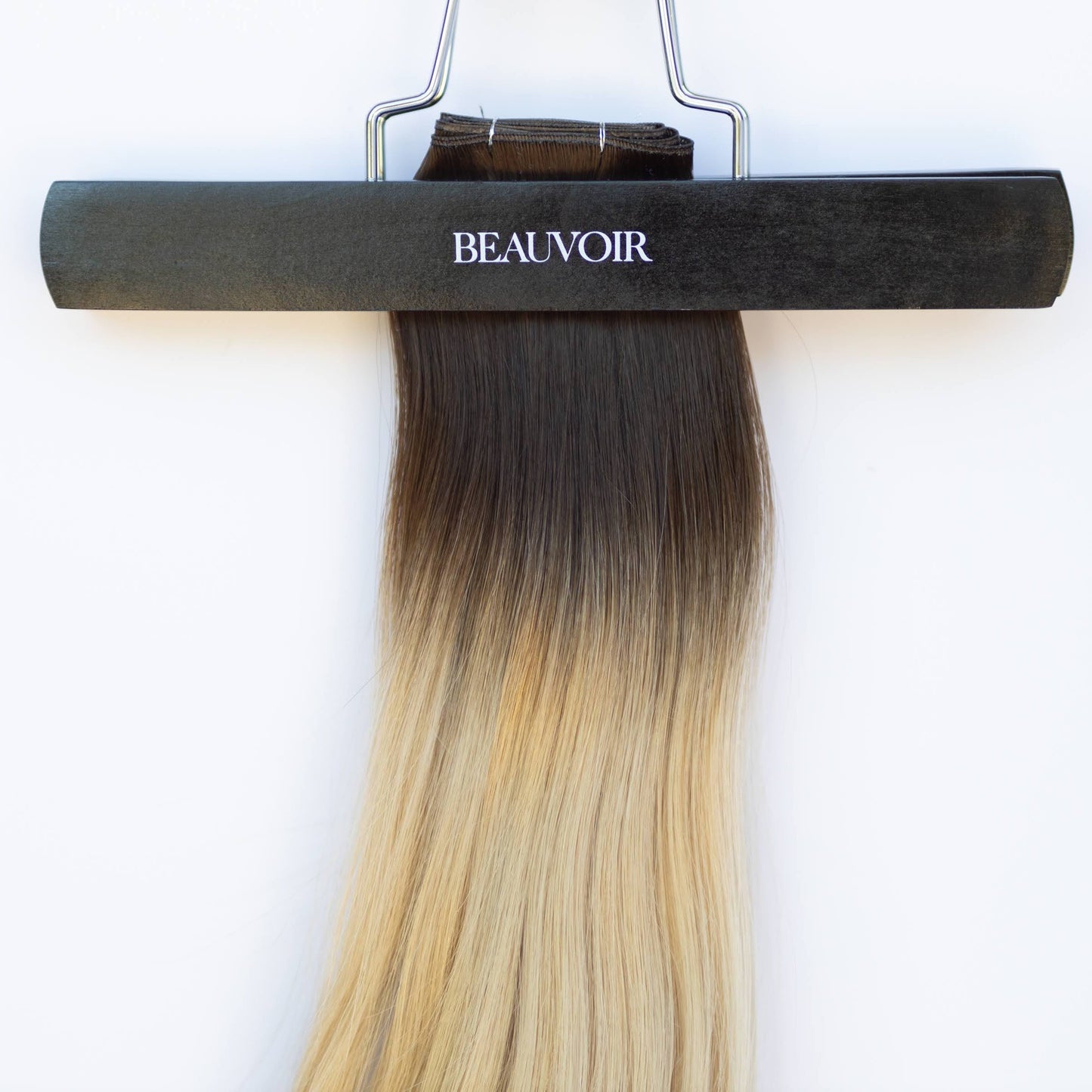 Genius (Micro) Weft 16" 60g Pro Blend Hair Extensions - #2/18 Café Noir Balayage (aka Balayage Dark Brown/Dirty Blonde)
