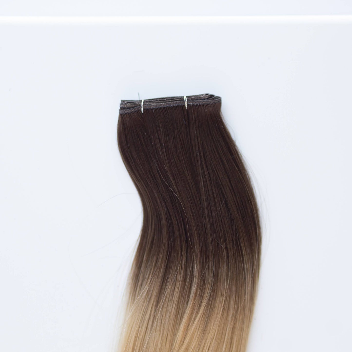 Genius (Micro) Weft 22" 88g Pro Blend Hair Extensions - #2/18 Café Noir Balayage (aka Balayage Dark Brown/Dirty Blonde)