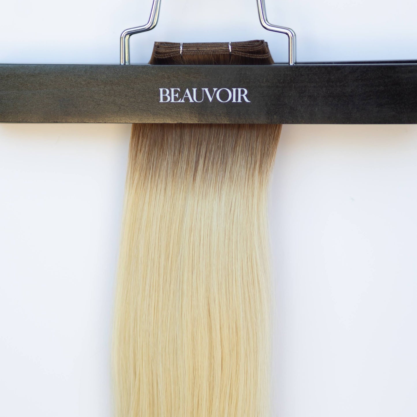 Genius (Micro) Weft 22" 88g Pro Blend Hair Extensions - #T3/60 Cocoa Rooted Blonde (aka Rooted Walnut Brown/Ash Blonde)