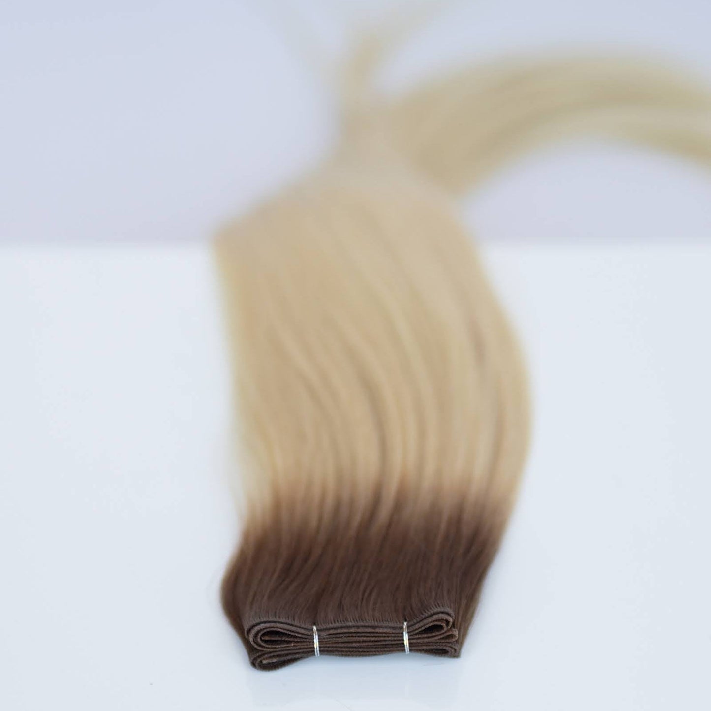 Genius (Micro) Weft 18" 68g Pro Blend Hair Extensions - #T3/60 Cocoa Rooted Blonde (aka Rooted Walnut Brown/Ash Blonde)