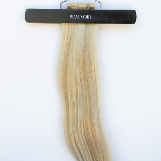 Genius (Micro) Weft 20" 80g Pro Blend Hair Extensions - #80/18/46 Summer Blonde (aka Piano Key White Truffle)