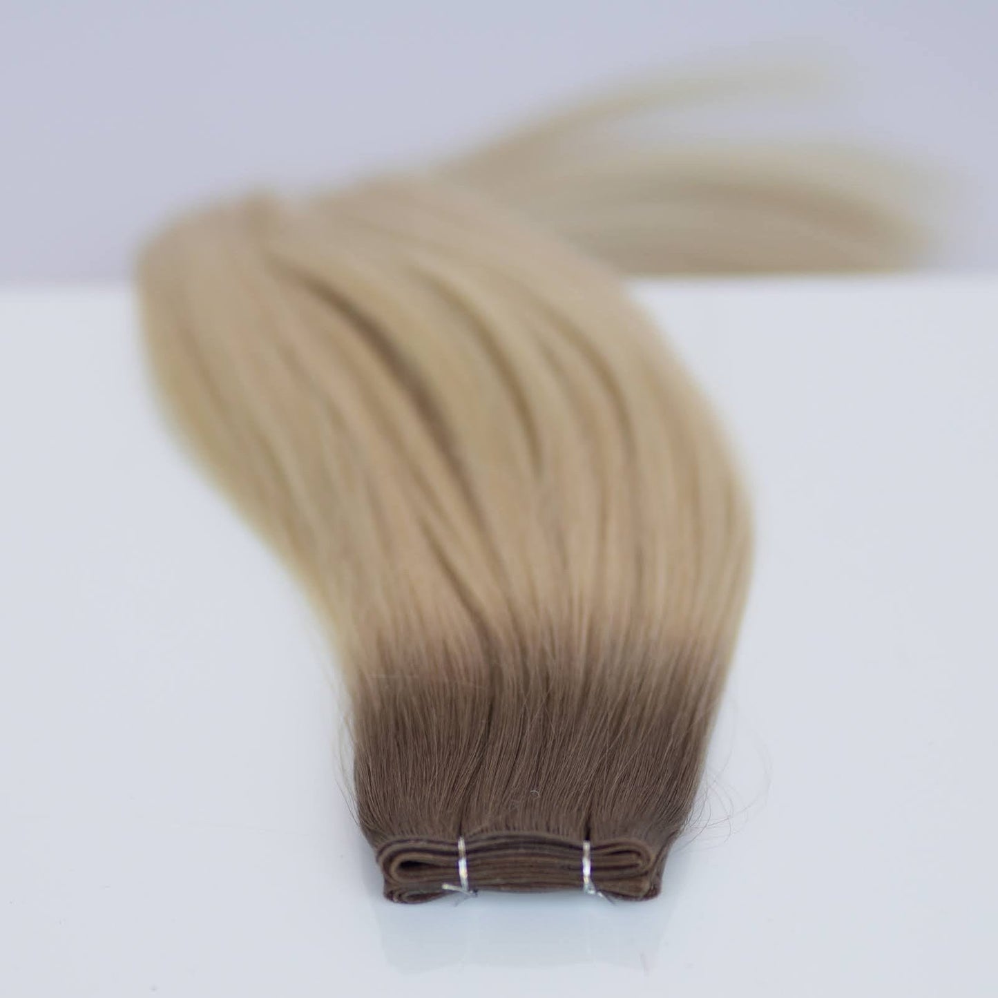 Genius (Micro) Weft 22" 88g Pro Blend Hair Extensions - #T1CC/80 Smokey Blonde (aka Cool Mochachino Brown/White Blonde)