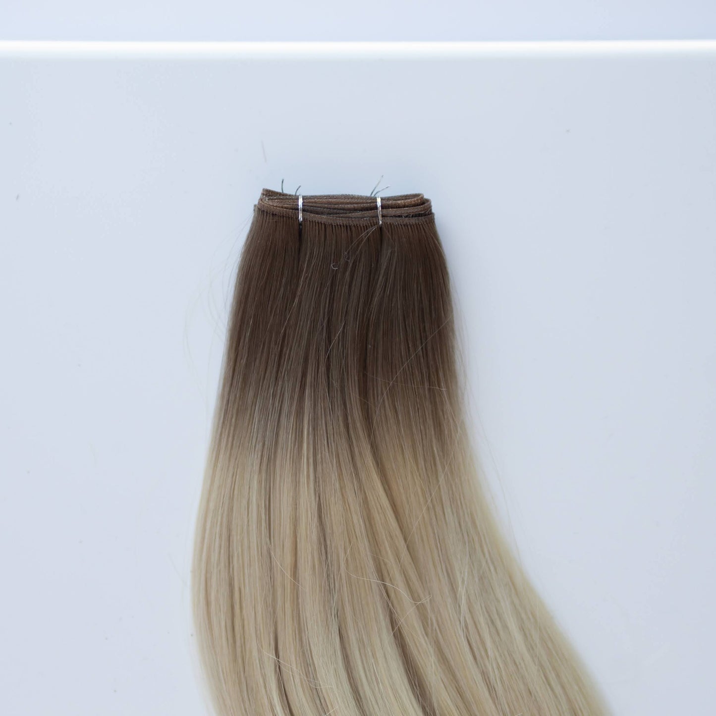 Genius (Micro) Weft 22" 88g Pro Blend Hair Extensions - #T1CC/80 Smokey Blonde (aka Cool Mochachino Brown/White Blonde)