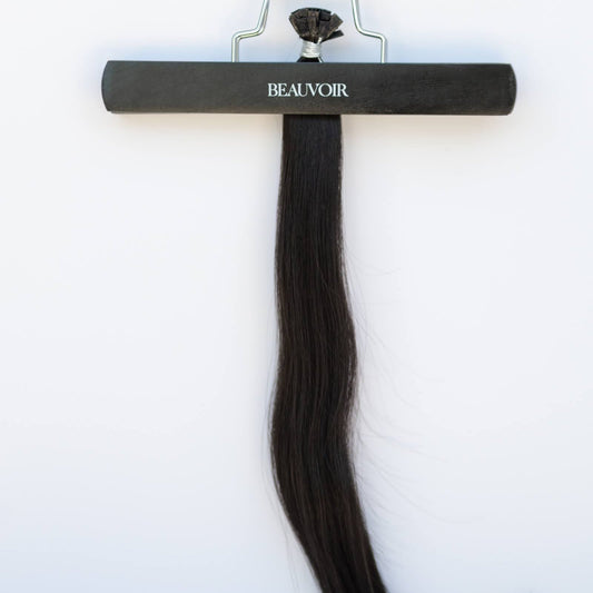 K-Tip 18" 25g Pro Blend Hair Extensions - #1C Espresso Brown (aka Mocha Brown)