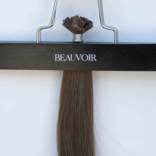 K-Tip 22" 25g Pro Blend Hair Extensions - #4 Roasted Walnut (aka Chocolate Brown)