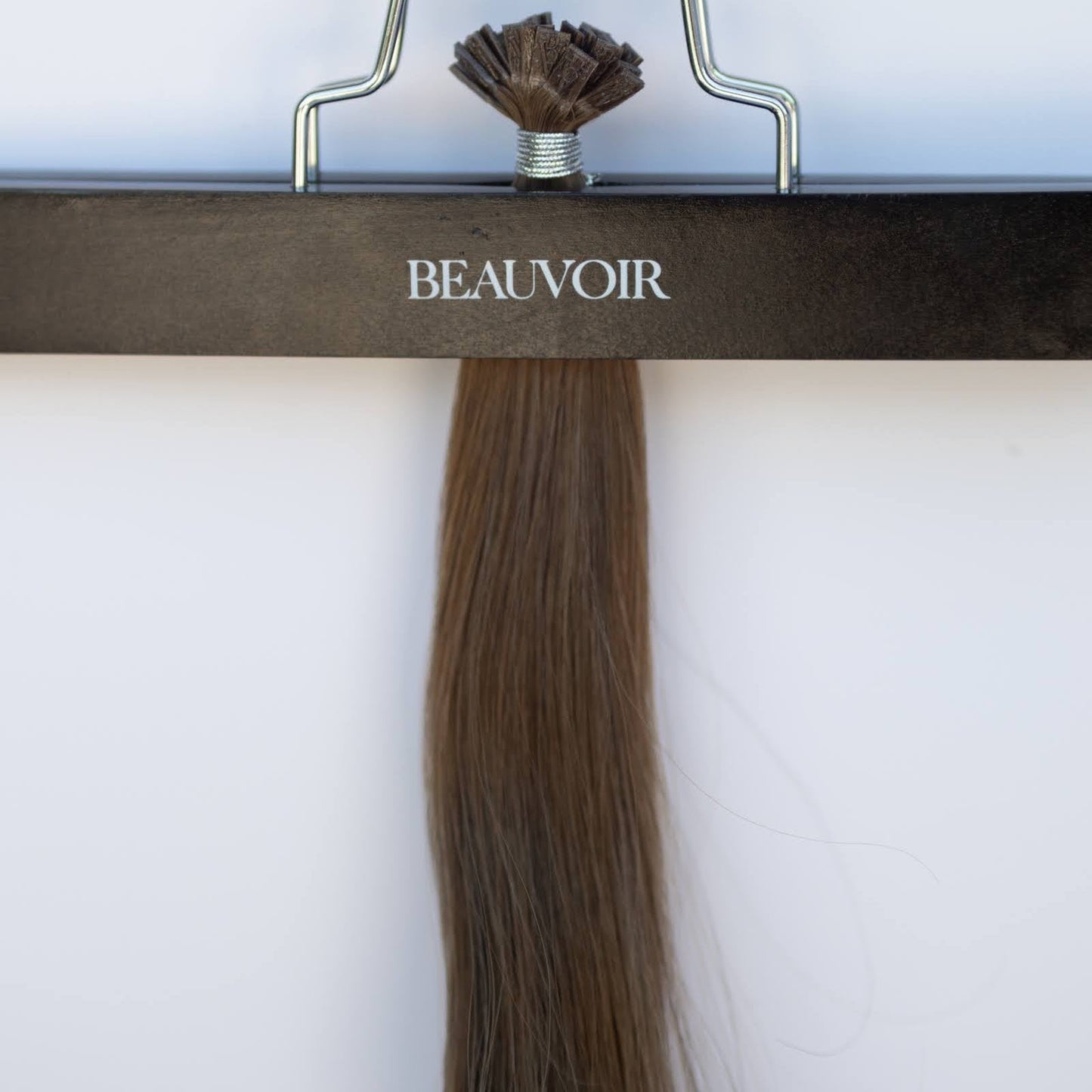 K-Tip 18" 25g Pro Blend Hair Extensions - #4 Roasted Walnut (aka Chocolate Brown)
