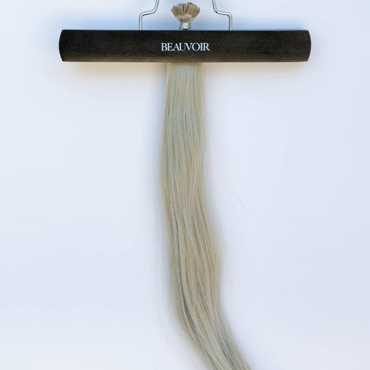 K-Tip 18" 25g Pro Blend Hair Extensions - #66 Pinot Grigio (aka Icy Silver)