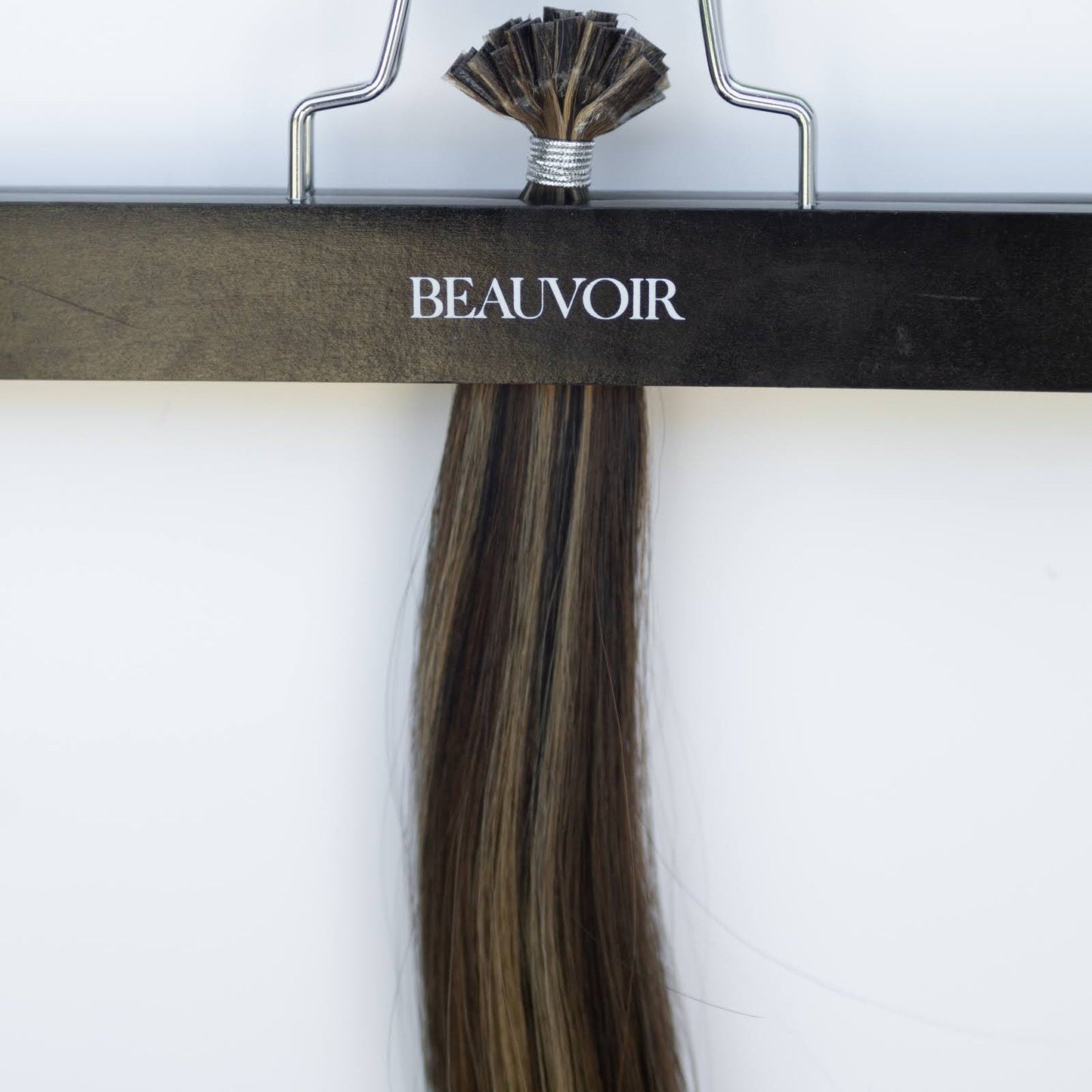 K-Tip 20" 25g Pro Blend Hair Extensions - #1B/2/6 Dark Chocolate Caramel (aka Piano Key Chocolate Drip)