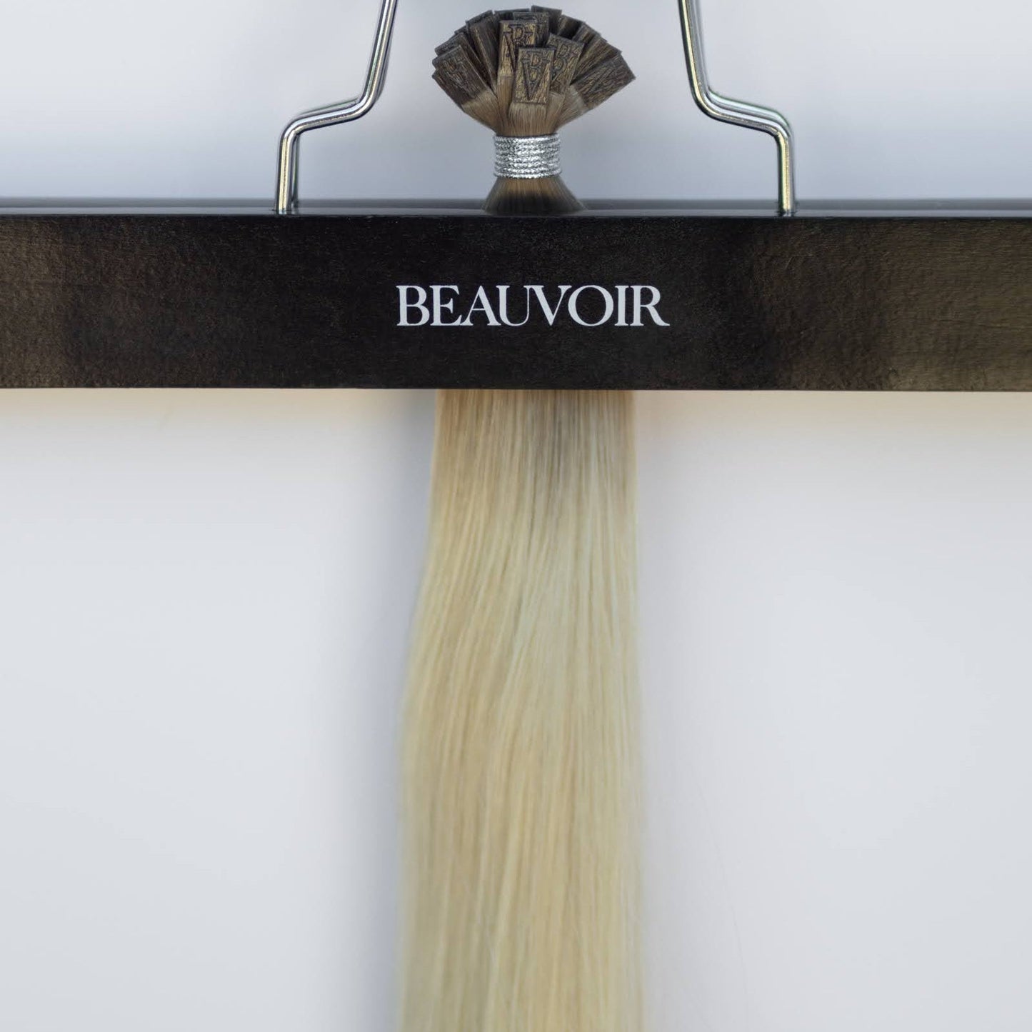 K-Tip 24" 25g Pro Blend Hair Extensions - #T1CC/80 Smokey Blonde (aka Cool Mochachino Brown/White Blonde)