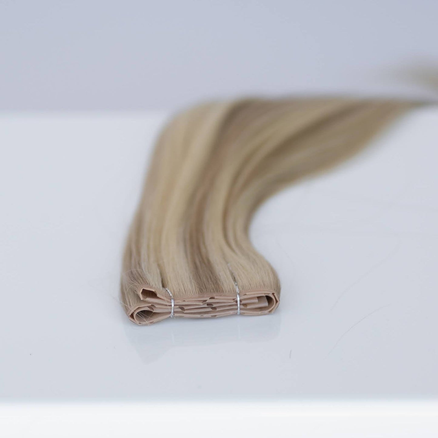 Butterfly Weft 16" 50g Pro Blend - #80/18/46 Summer Blonde (aka Piano Key White Truffle)