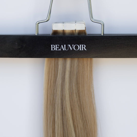 Tape-In 24" 55g Single Donor Virgin - #4/27 Chocolate Brulé (aka Highlight Chocolate Brown)