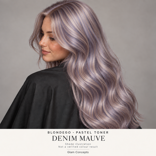 BlondEgo Pastel Toner Denim Mauve — shade illustration; not a verified colour result