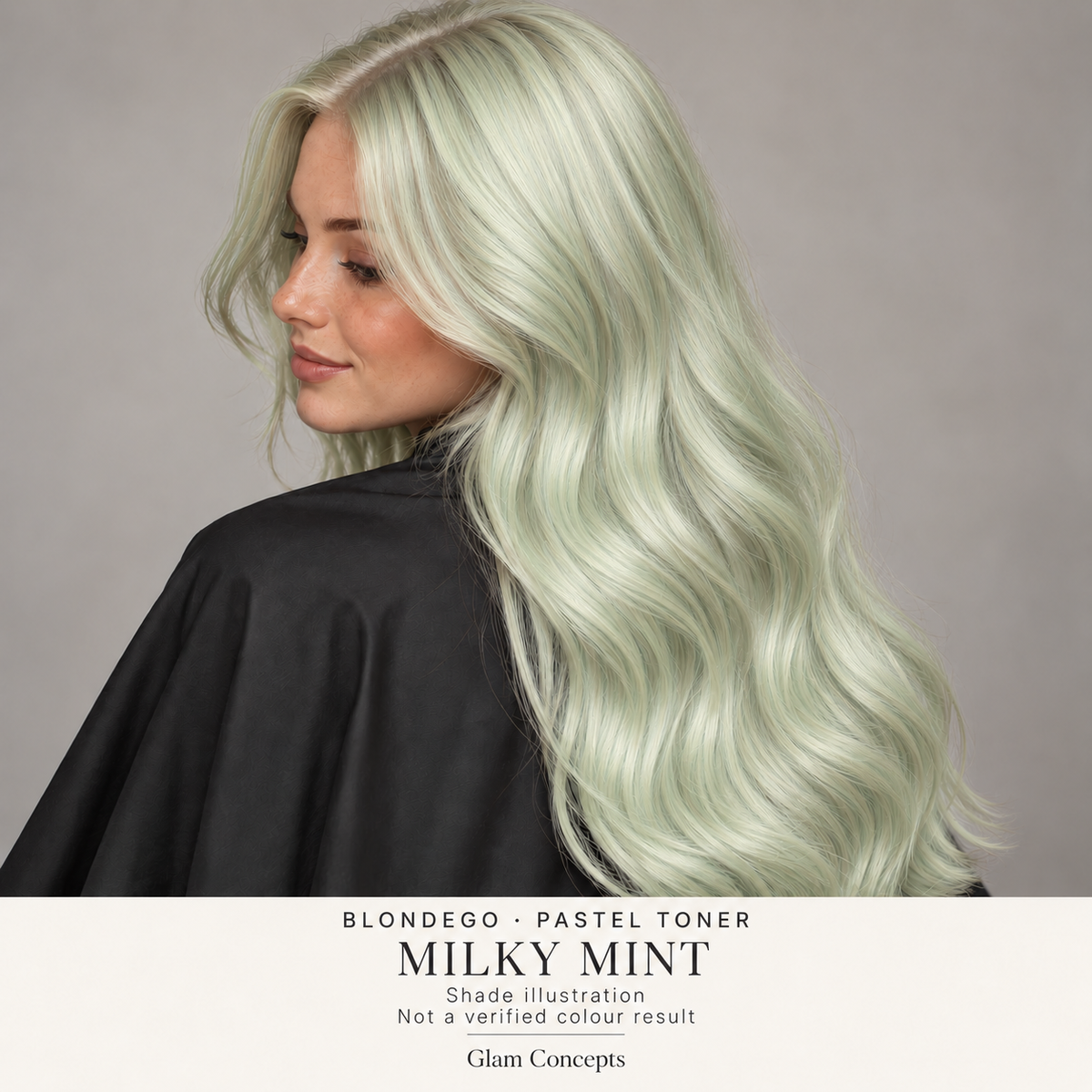 BlondEgo Pastel Toner Milky Mint — shade illustration; not a verified colour result