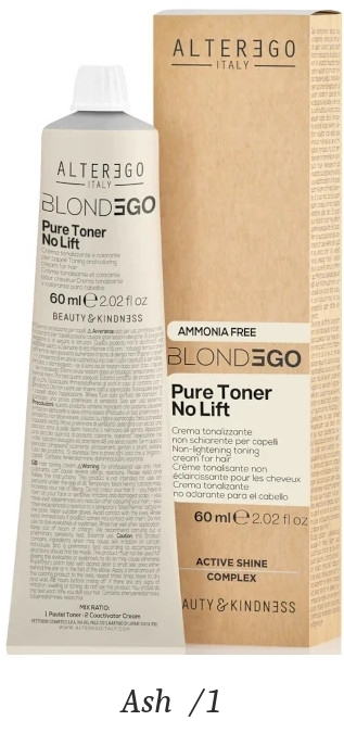 BlondEgo No Lift Toner — Ash /1 packaging