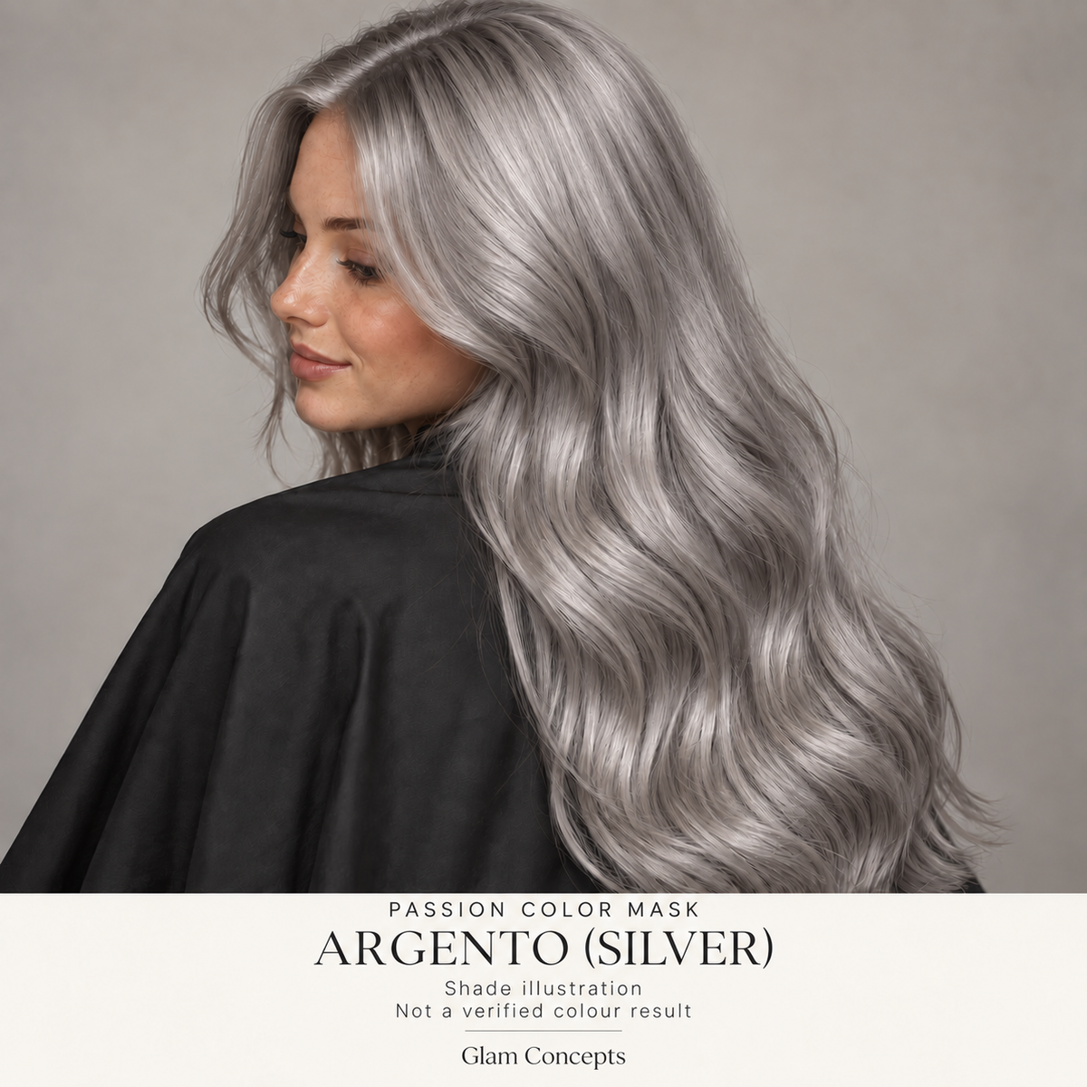 Passion Color Mask Argento (Silver) — shade illustration; not a verified colour result