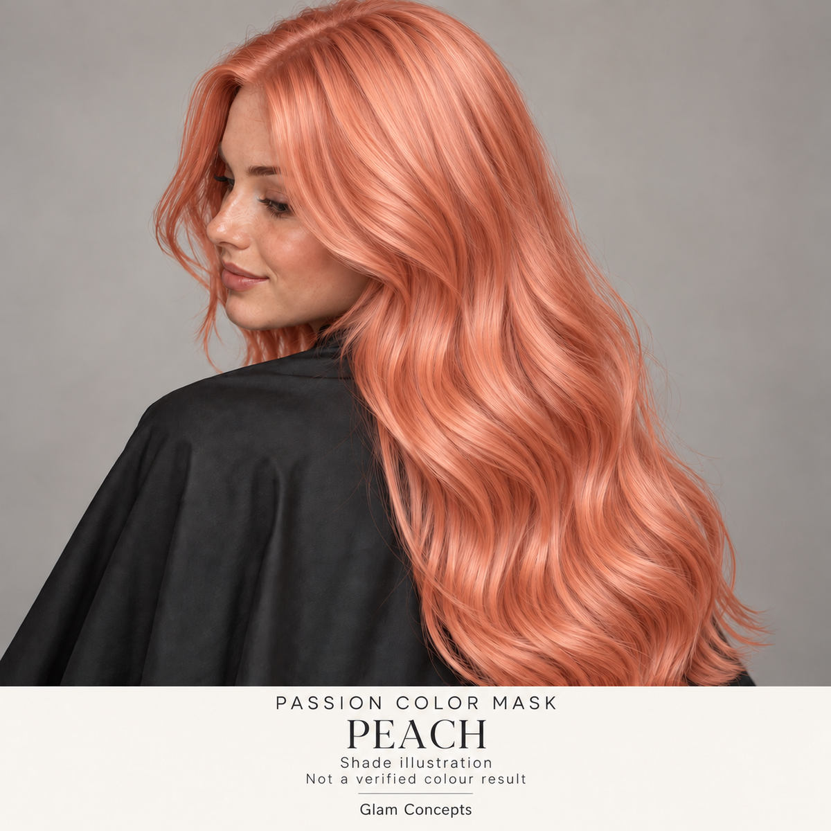 Passion Color Mask Peach — shade illustration; not a verified colour result
