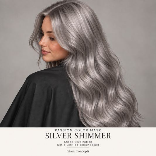 Passion Color Mask Silver Shimmer — shade illustration; not a verified colour result