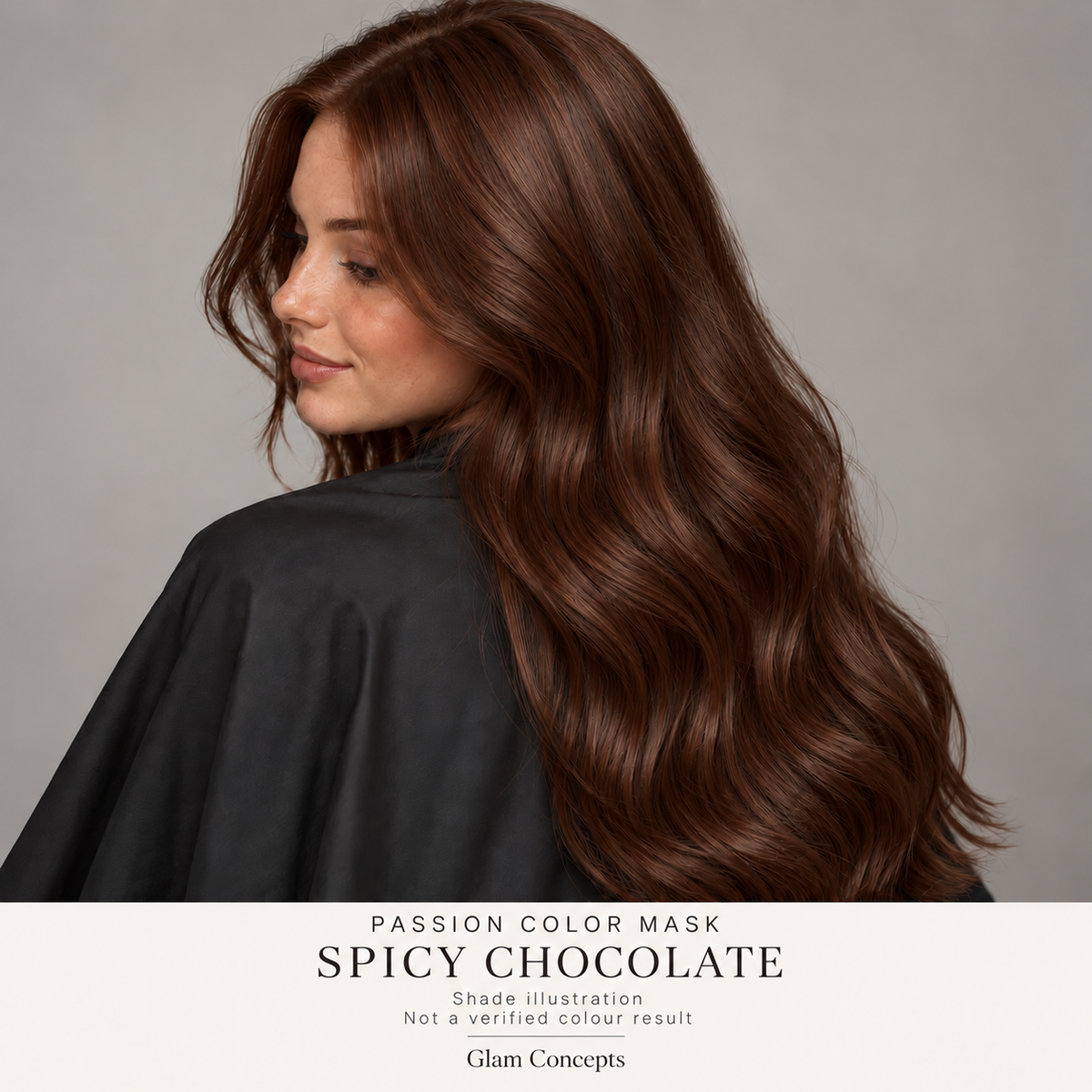 Passion Color Mask Spicy Chocolate — shade illustration; not a verified colour result