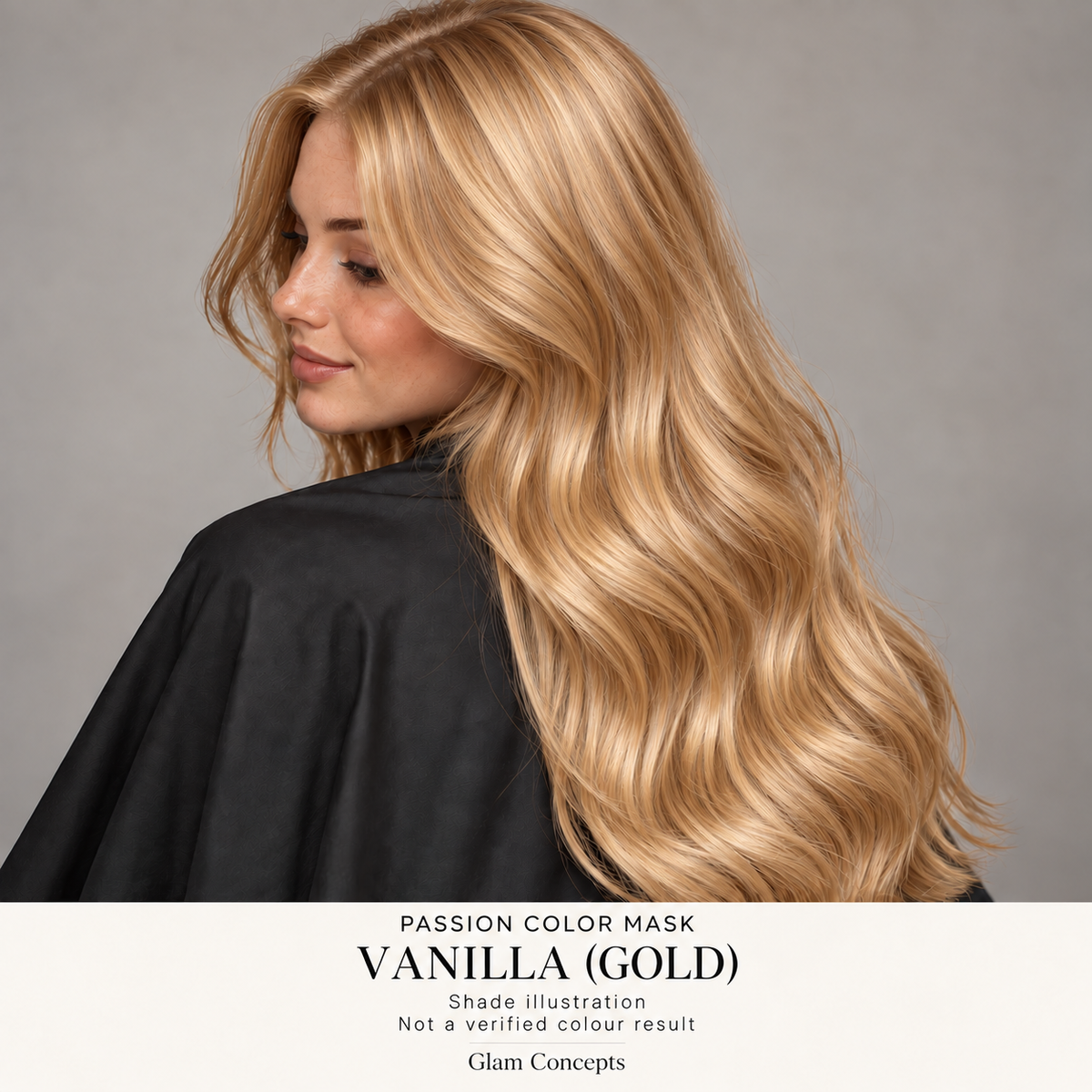 Passion Color Mask Vanilla (Gold) — shade illustration; not a verified colour result