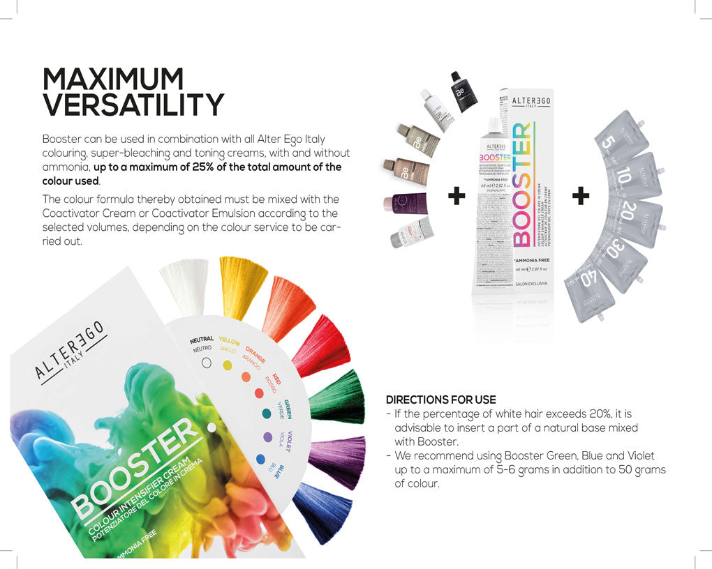 ALTER EGO ITALY - Boosters - (Select from 7 Shades) - Ammonia Free