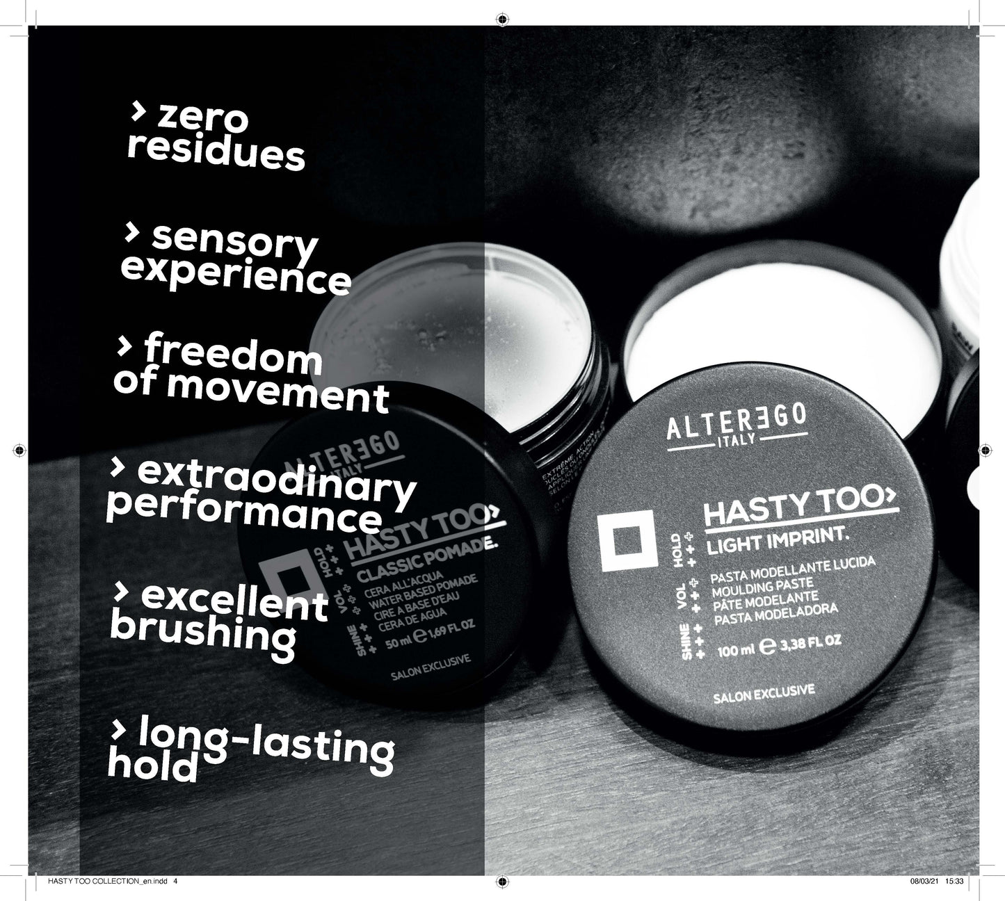 ALTER EGO ITALY- HASTY TOO STYLING SERIES - Classic Pomade Water Based