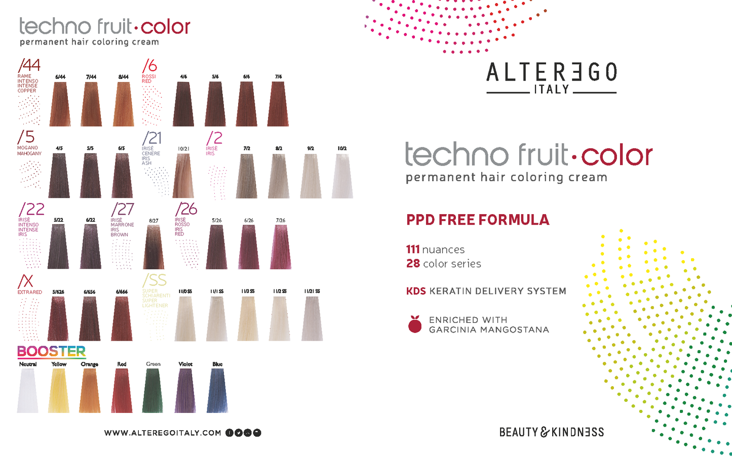 TECHNOFRUIT COLOR Permanent Hair Colour: 4/0 Chestnut