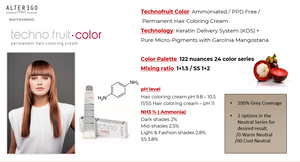 TECHNOFRUIT COLOR Permanent Hair Colour: 7/26 Blonde Iris Red
