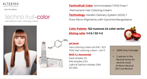 TECHNOFRUIT COLOR Permanent Hair Colour: 7/8 Blonde Matte